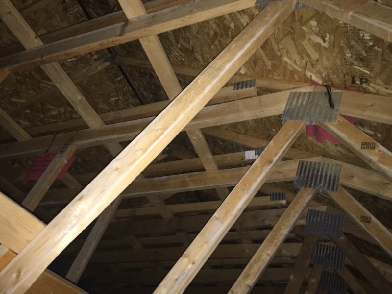 trusses on a home inspection